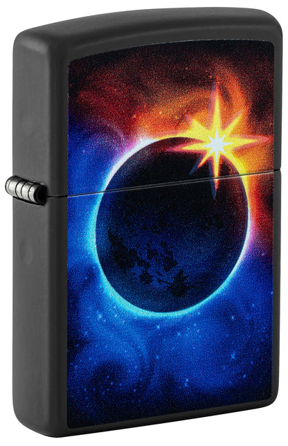 Zippo Eclipse Design Black Matte Windproof Lighter