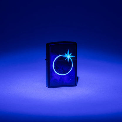 Zippo Eclipse Design Black Matte Windproof Lighter