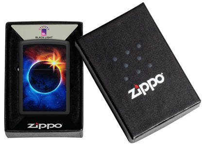 Zippo Eclipse Design Black Matte Windproof Lighter