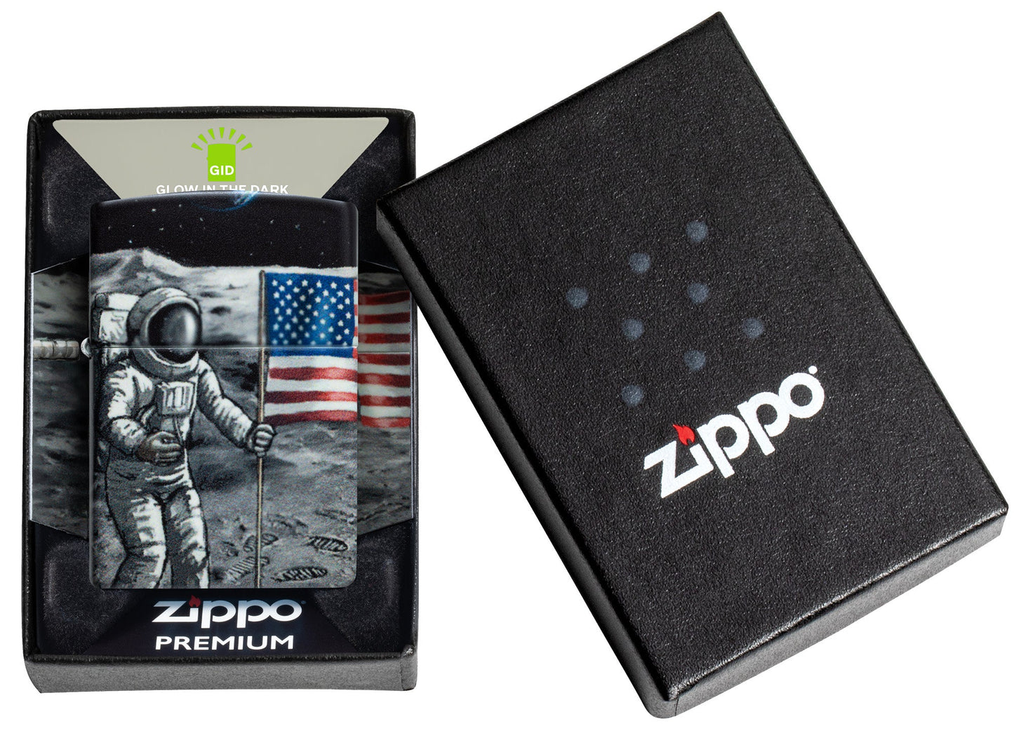 Zippo Moon Landing Design Glow in the Dark Windproof Lighter