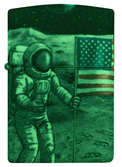 Zippo Moon Landing Design Glow in the Dark Windproof Lighter