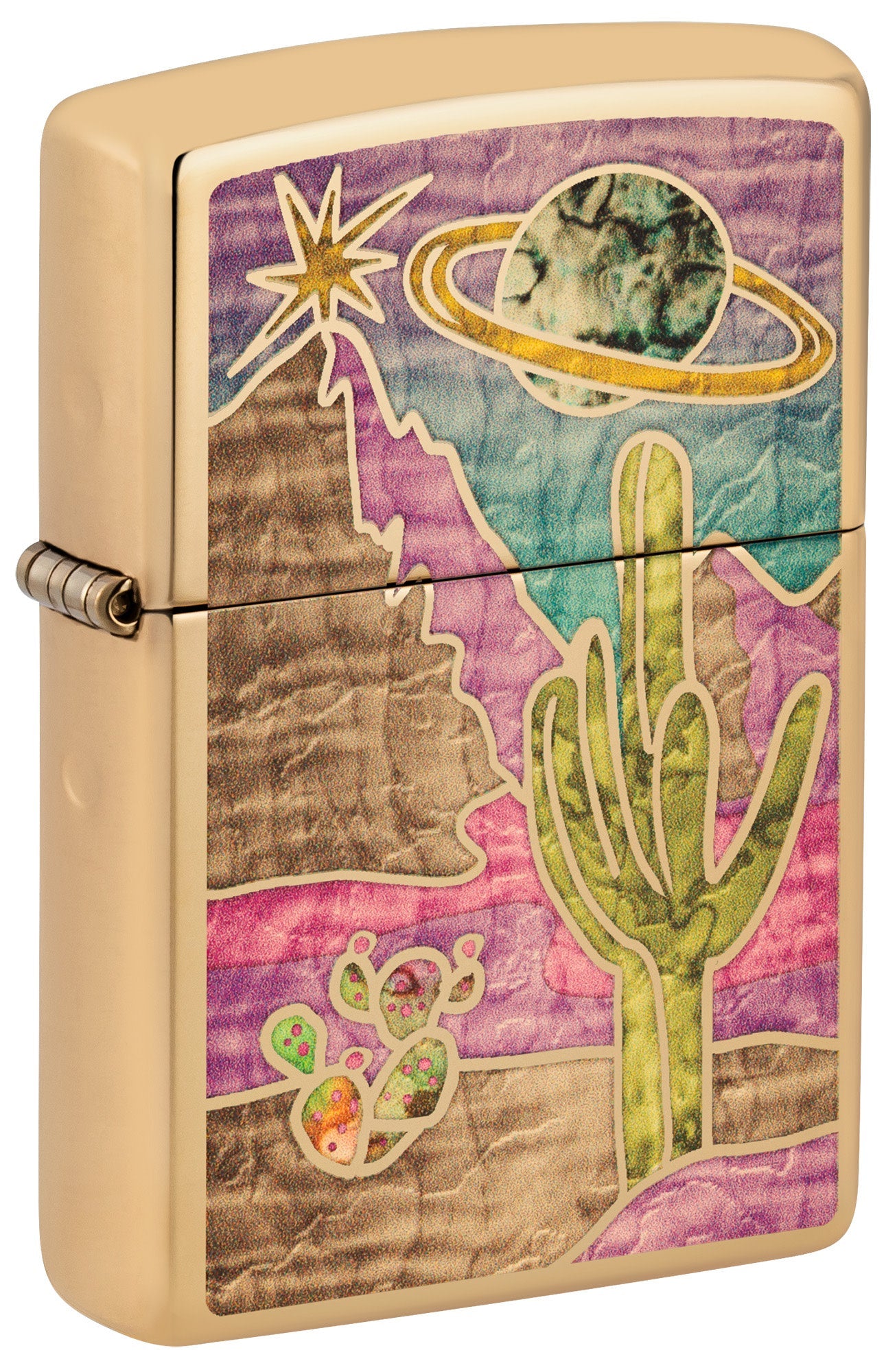 Zippo Desert Fusion Design High Polish Brass Windproof Lighter