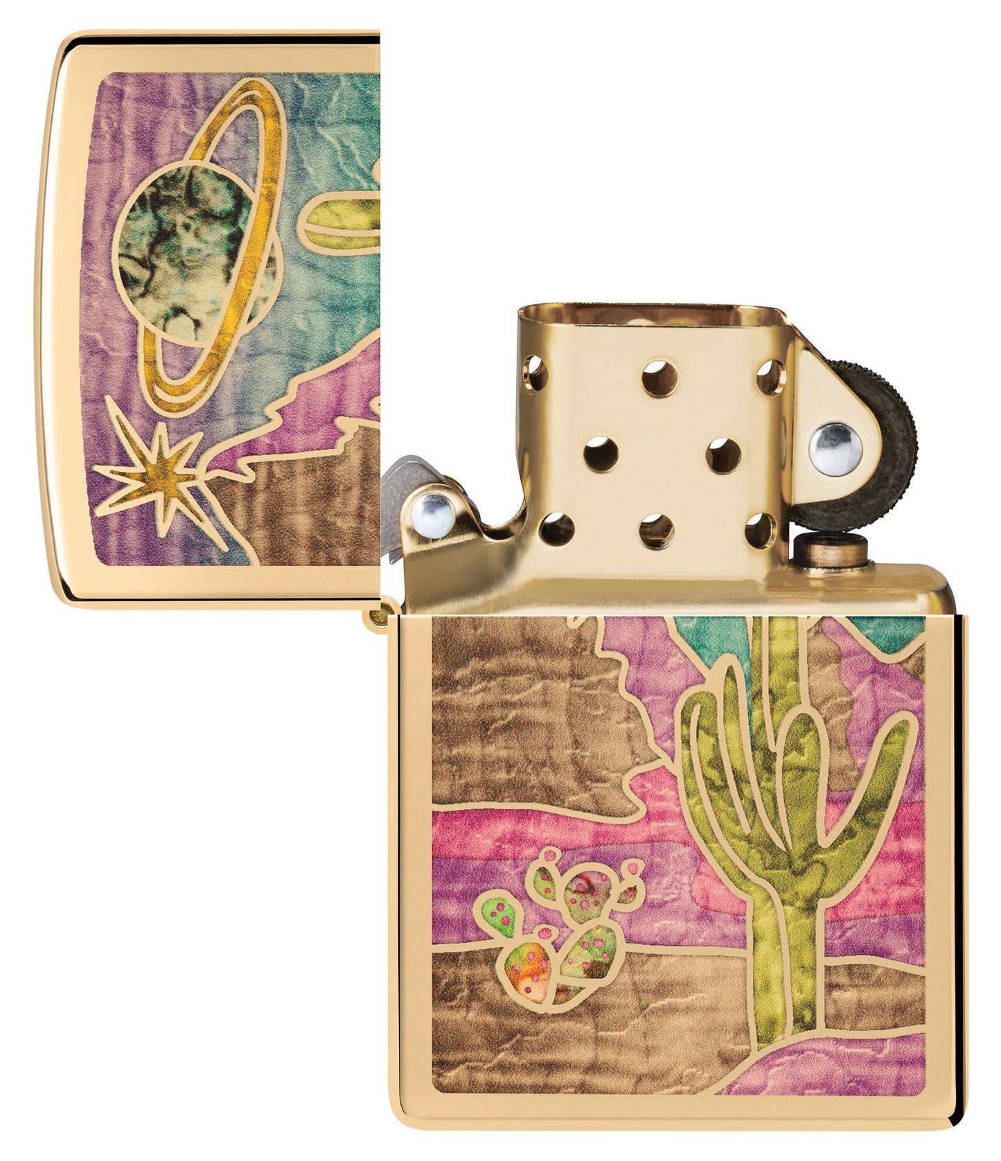 Zippo Desert Fusion Design High Polish Brass Windproof Lighter