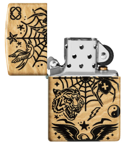 Zippo Flash Tattoo 540 Matte Windproof Lighter