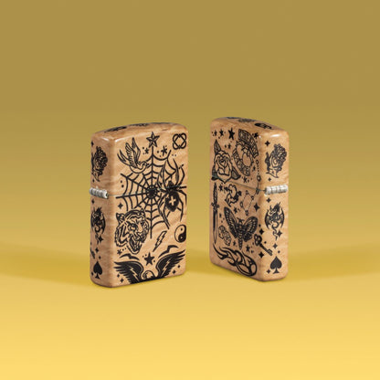 Zippo Flash Tattoo 540 Matte Windproof Lighter