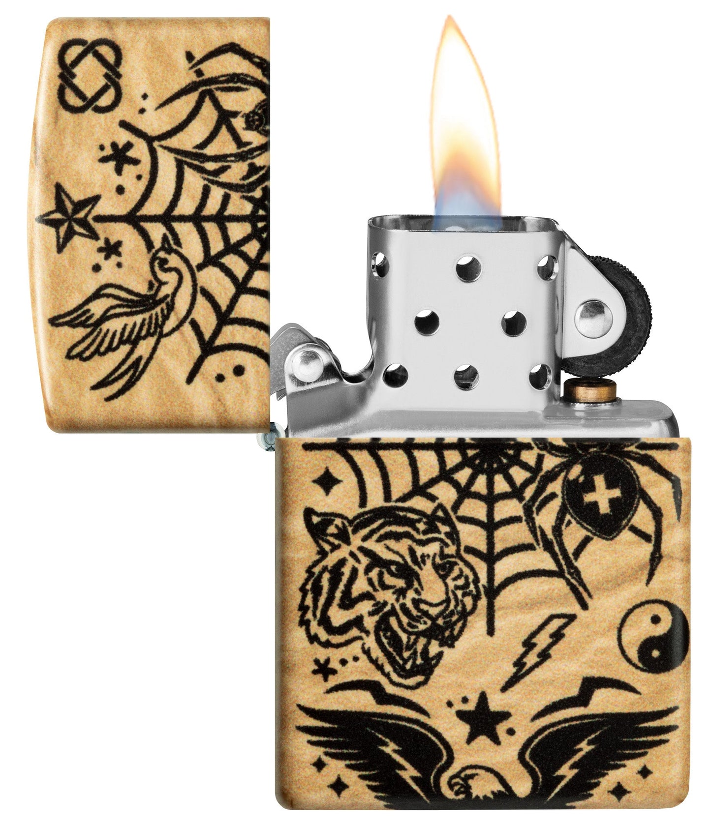 Zippo Flash Tattoo 540 Matte Windproof Lighter