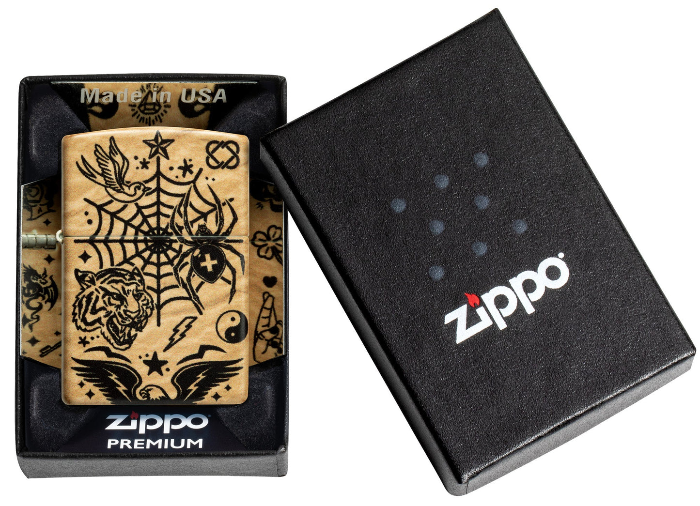 Zippo Flash Tattoo 540 Matte Windproof Lighter