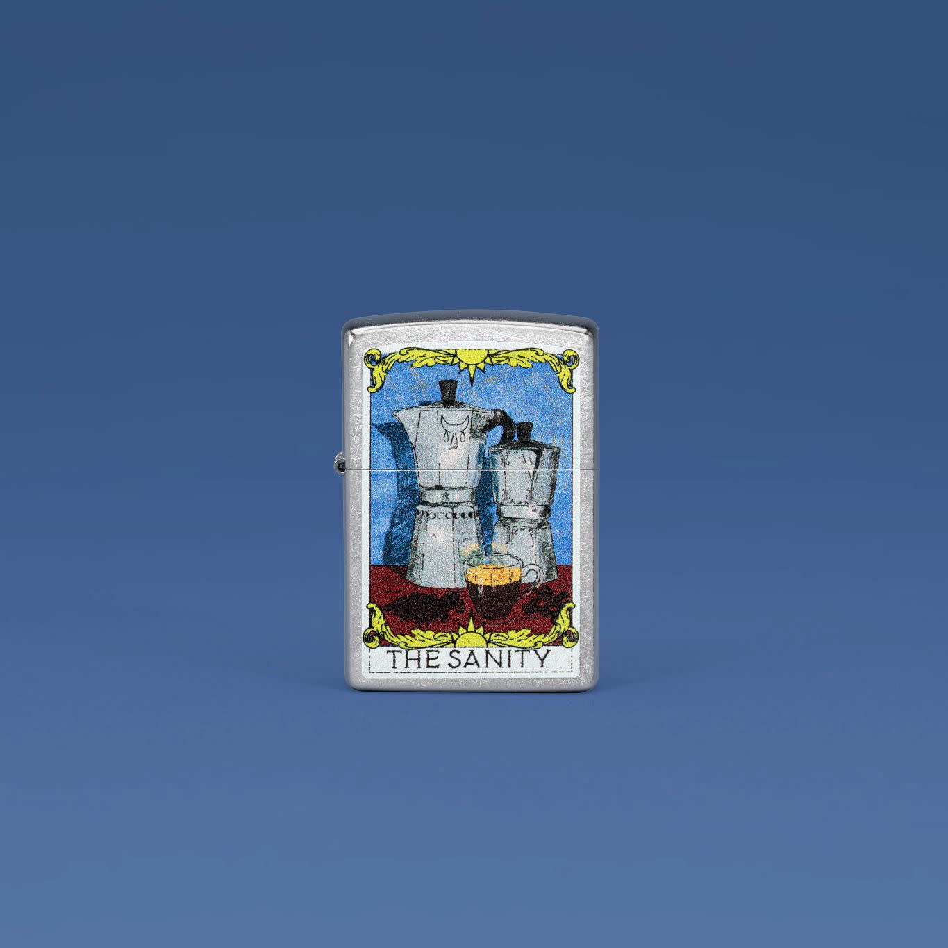 Zippo Coffee Sanity Street Chrome Windproof Lighter