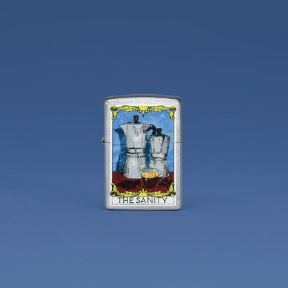 Zippo Coffee Sanity Street Chrome Windproof Lighter