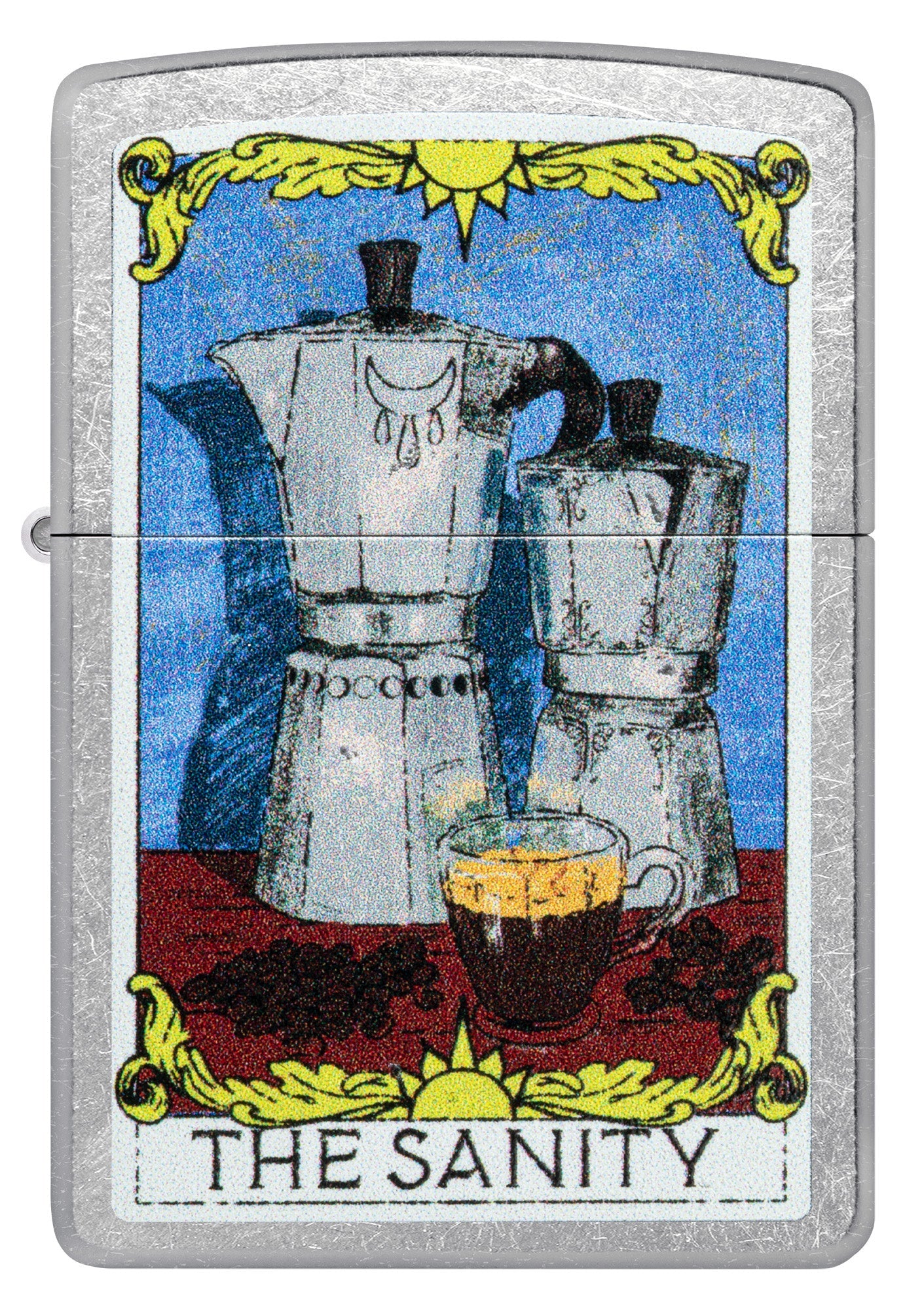 Zippo Coffee Sanity Street Chrome Windproof Lighter