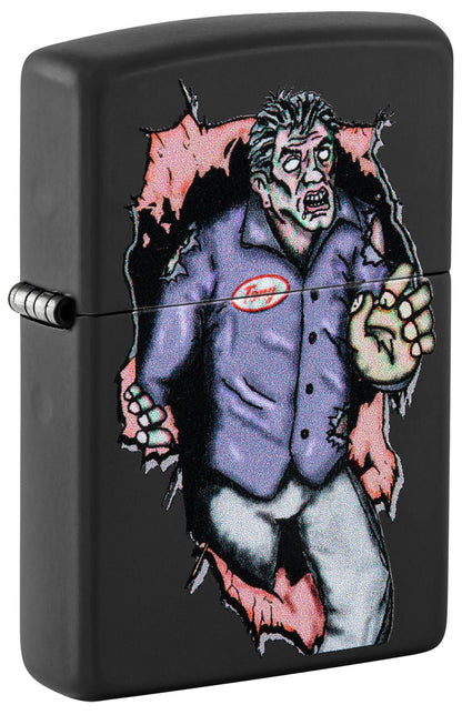 Zippo Zombie Escape Design Black Matte Windproof Lighter