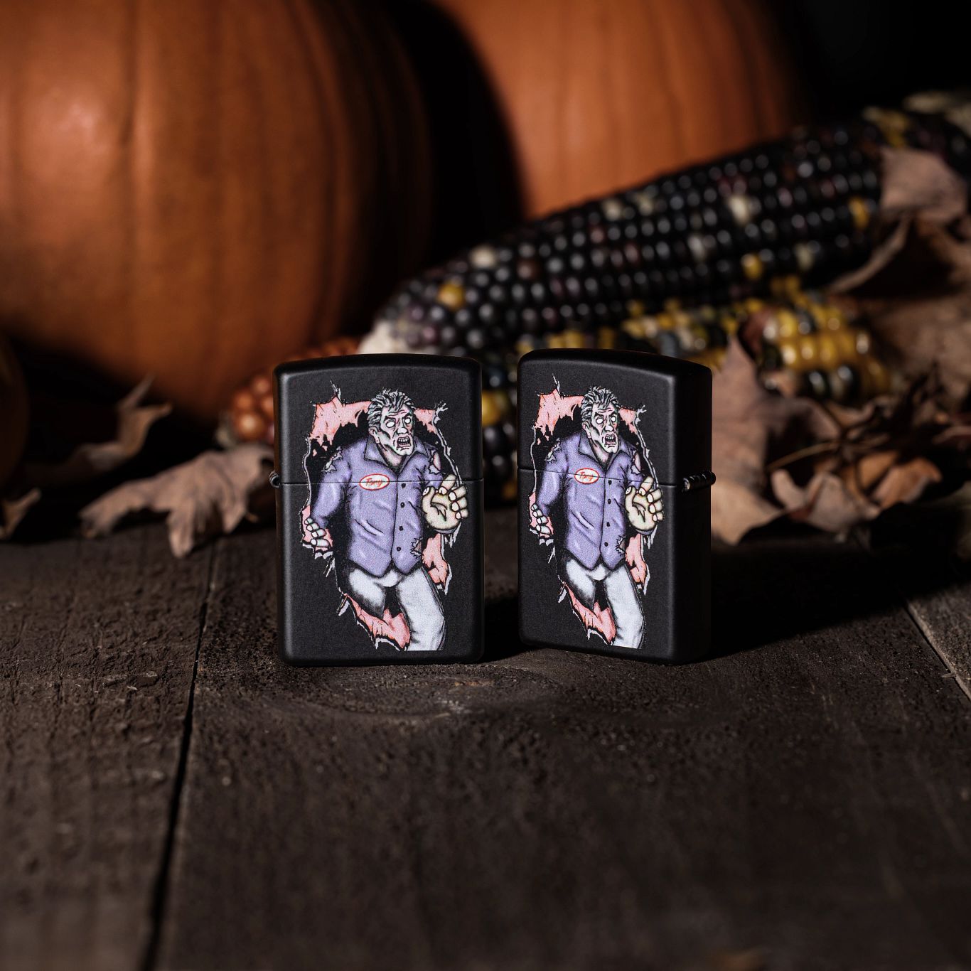 Zippo Zombie Escape Design Black Matte Windproof Lighter