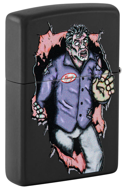 Zippo Zombie Escape Design Black Matte Windproof Lighter