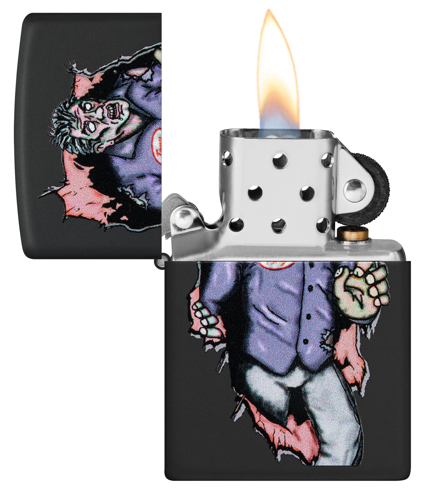 Zippo Zombie Escape Design Black Matte Windproof Lighter