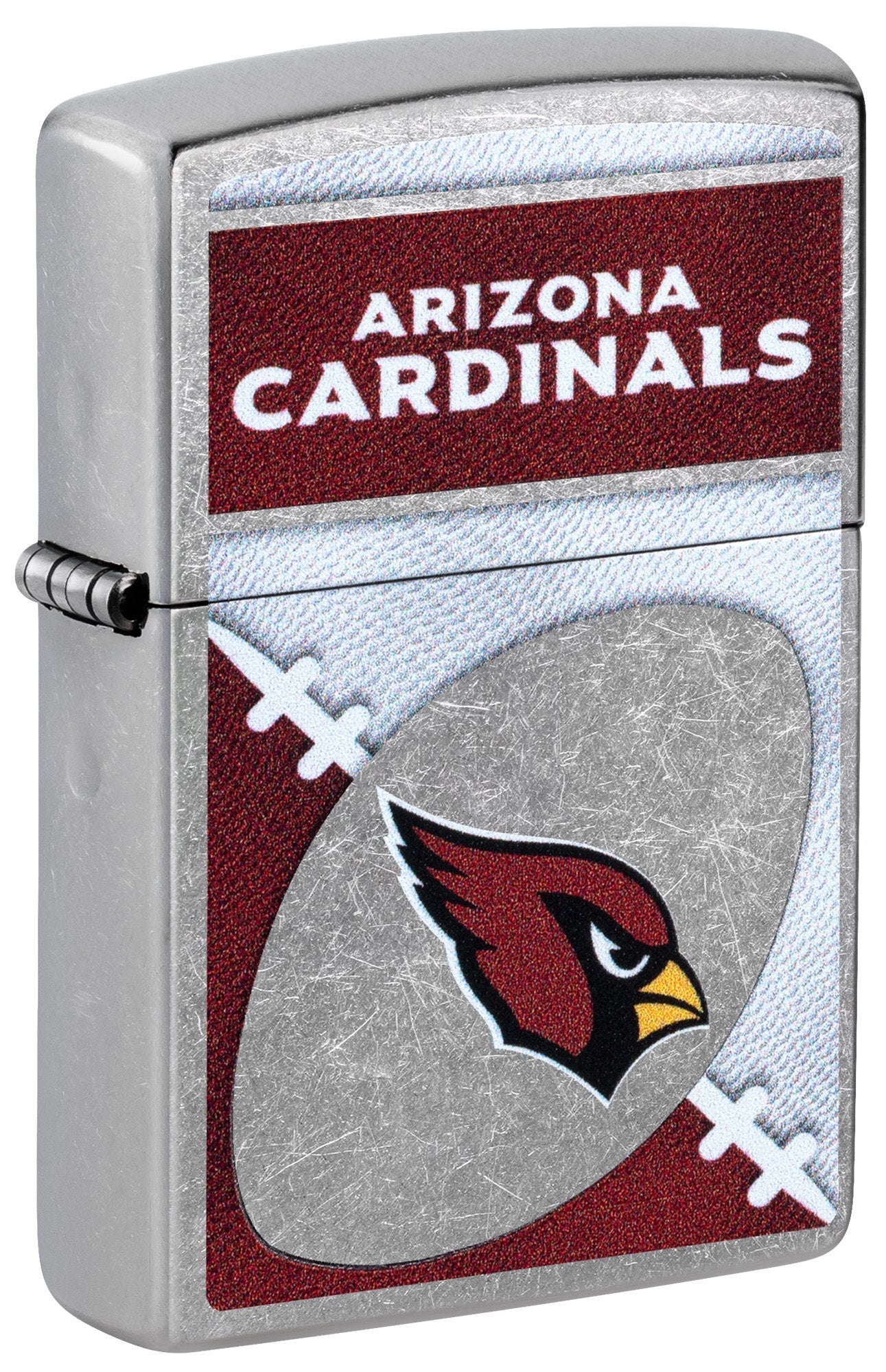 Zippo NFL Arizona Cardinals Chrome Logo Design Street Chrome Windproof Lighter