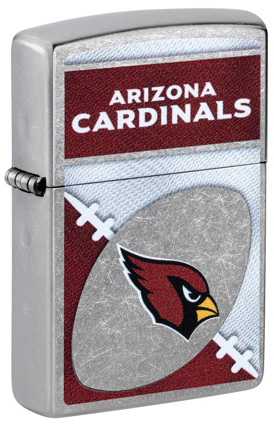 Zippo NFL Arizona Cardinals Chrome Logo Design Street Chrome Windproof Lighter