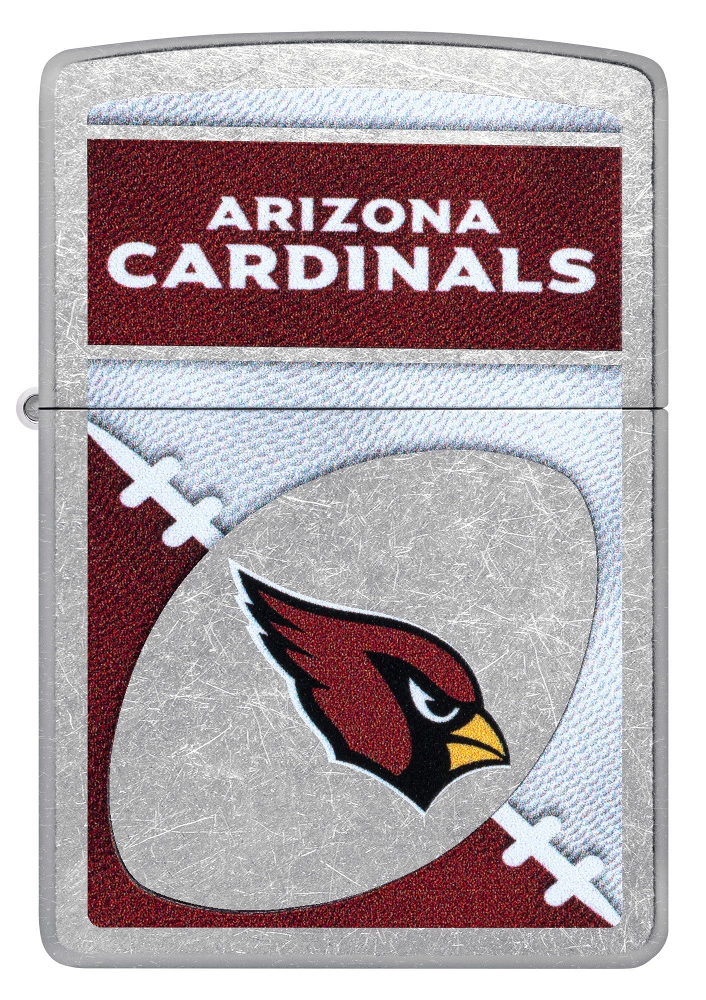 Zippo NFL Arizona Cardinals Chrome Logo Design Street Chrome Windproof Lighter