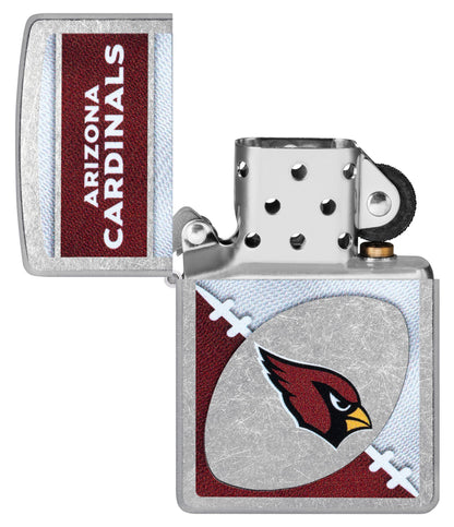 Zippo NFL Arizona Cardinals Chrome Logo Design Street Chrome Windproof Lighter