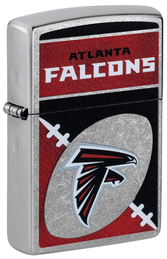 Zippo NFL Atlanta Falcons Chrome Logo Design Street Chrome Windproof Lighter