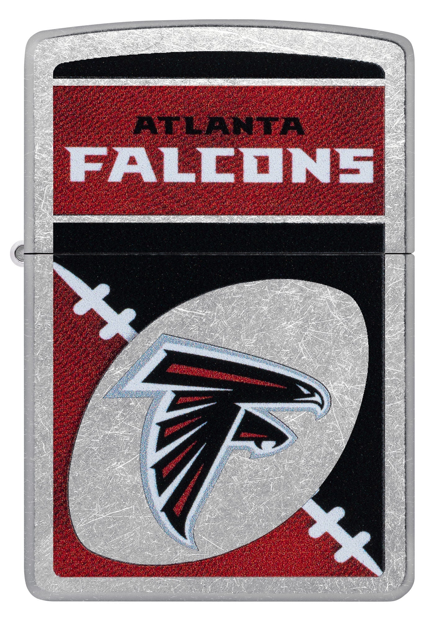 Zippo NFL Atlanta Falcons Chrome Logo Design Street Chrome Windproof Lighter