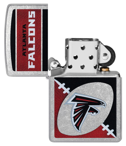 Zippo NFL Atlanta Falcons Chrome Logo Design Street Chrome Windproof Lighter