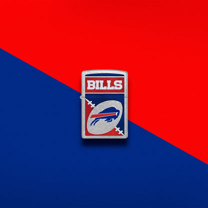 Zippo NFL Buffalo Bills Chrome Logo Design Street Chrome Windproof Lighter