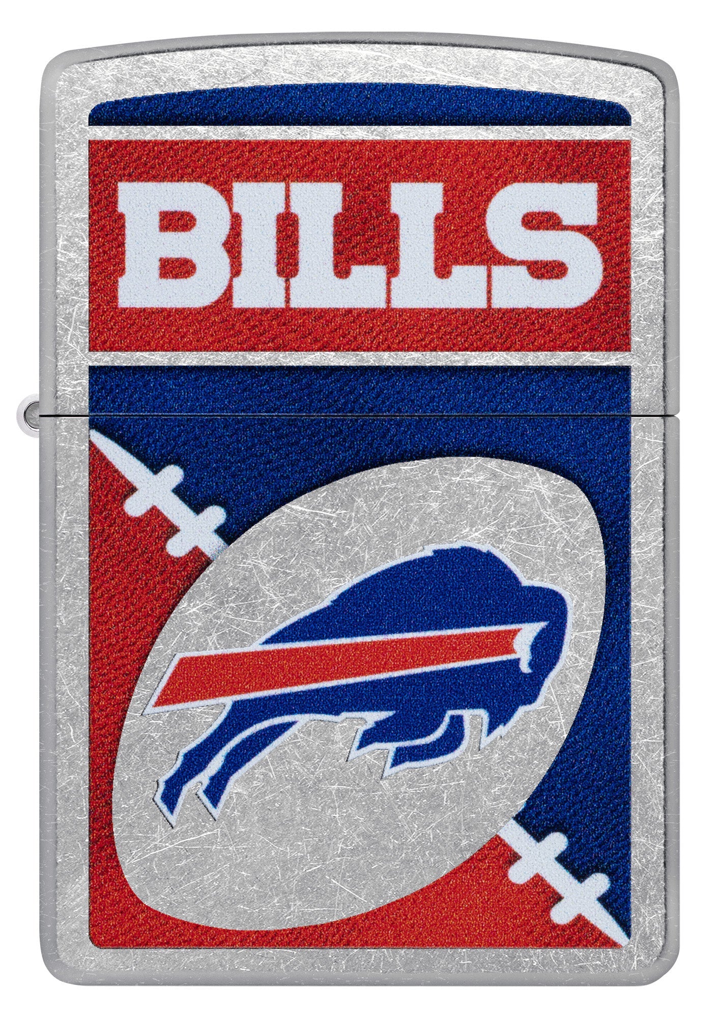 Zippo NFL Buffalo Bills Chrome Logo Design Street Chrome Windproof Lighter
