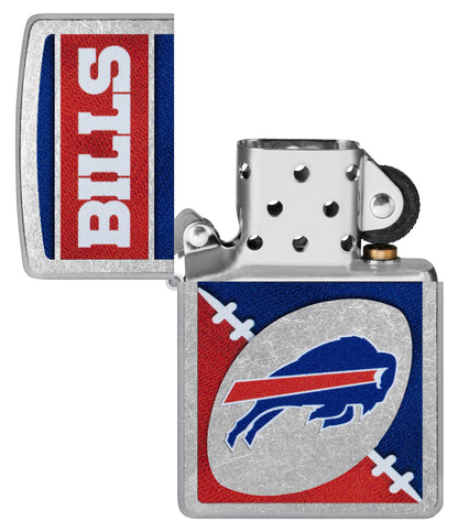 Zippo NFL Buffalo Bills Chrome Logo Design Street Chrome Windproof Lighter