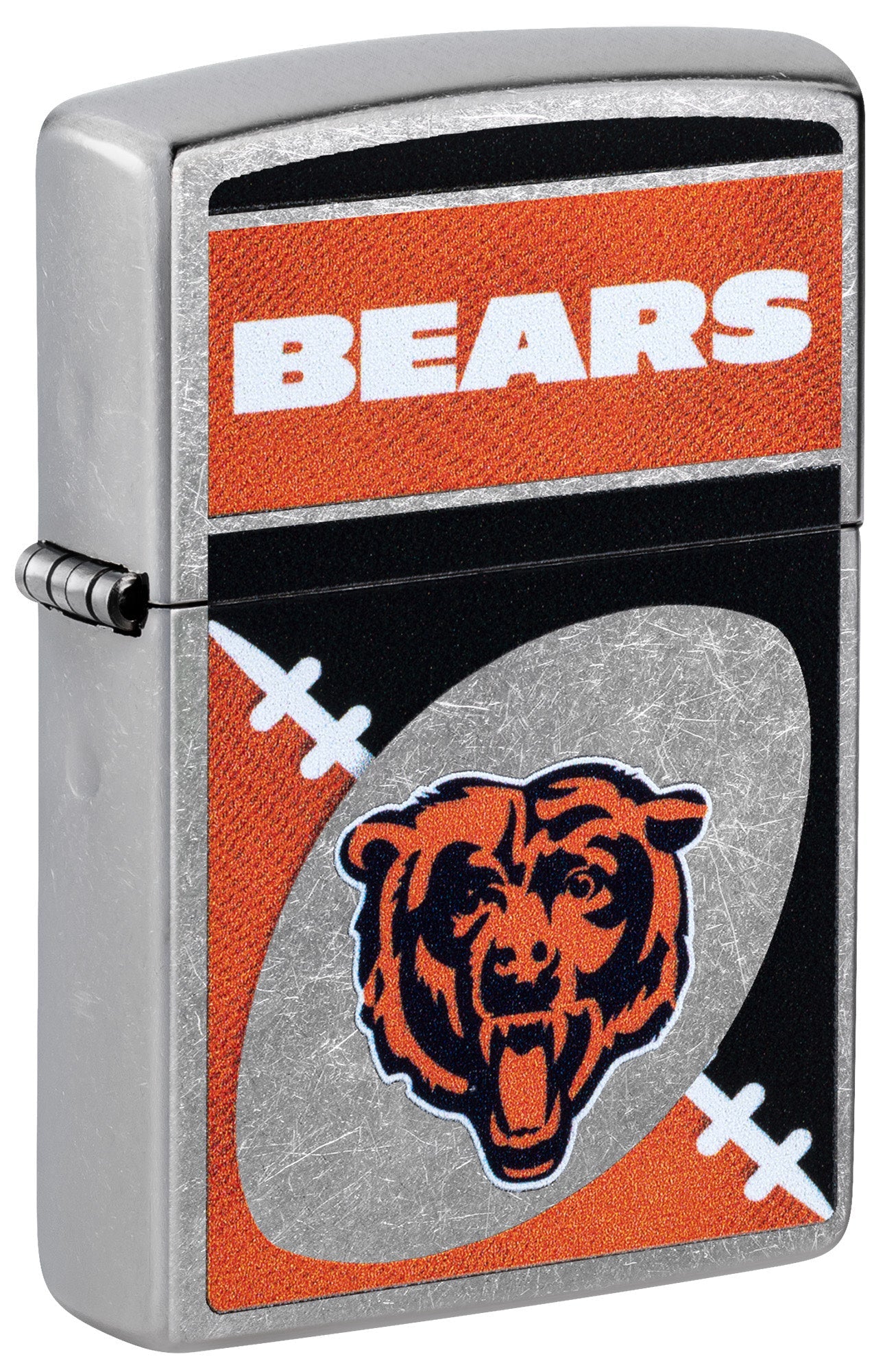 Zippo NFL Chicago Bears Chrome Logo Design Street Chrome Windproof Lighter