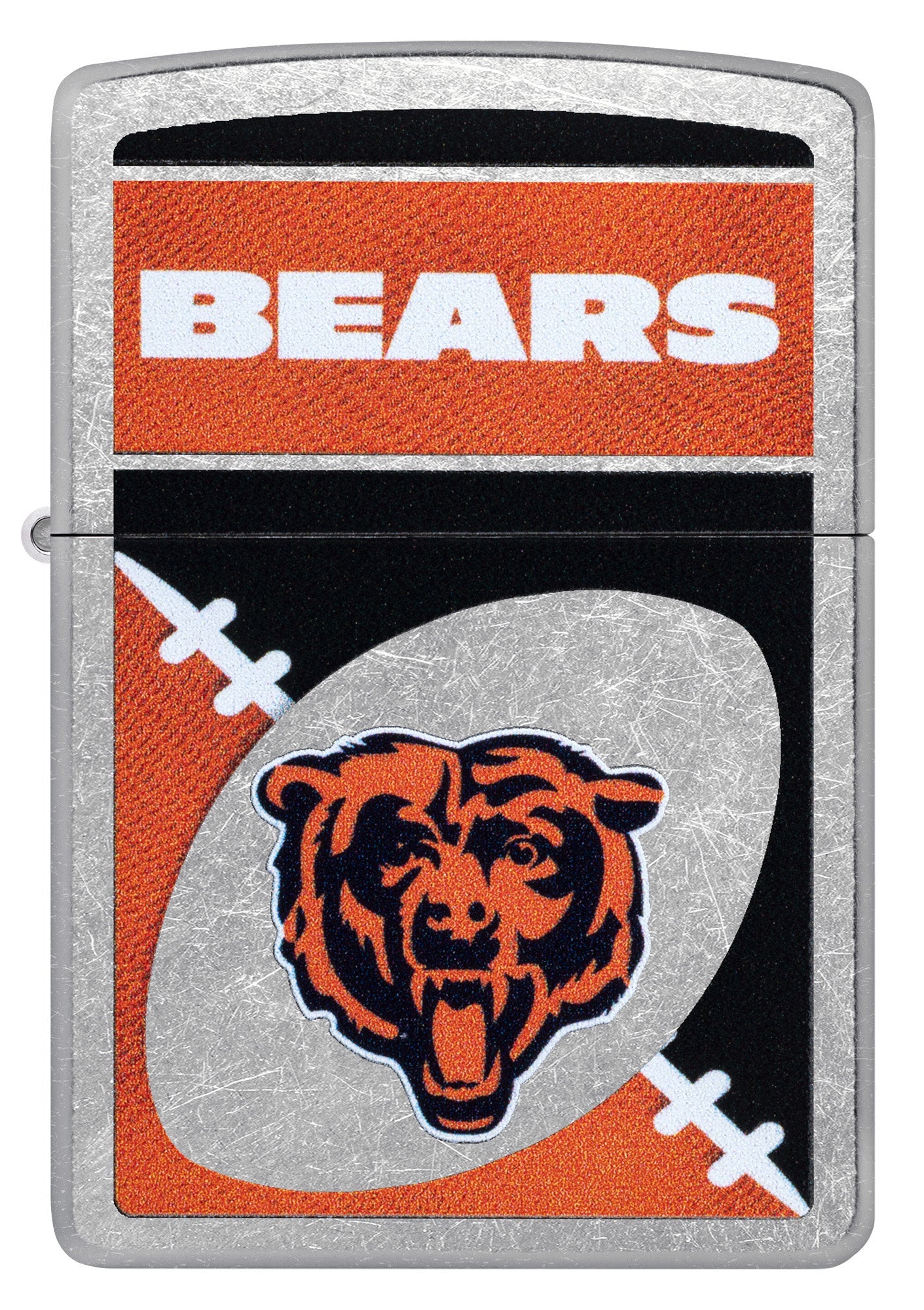 Zippo NFL Chicago Bears Chrome Logo Design Street Chrome Windproof Lighter