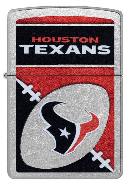 Zippo NFL Houston Texans Chrome Logo Design Street Chrome Windproof Lighter