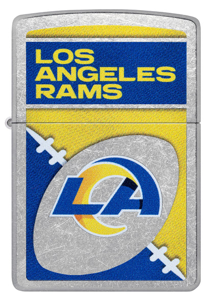 Zippo NFL Los Angeles Rams Chrome Logo Design Street Chrome Windproof Lighter
