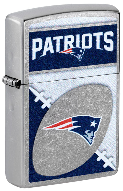 Zippo NFL New England Patriots Chrome Logo Design Street Chrome Windproof Lighter