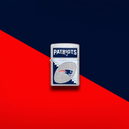 Zippo NFL New England Patriots Chrome Logo Design Street Chrome Windproof Lighter