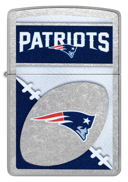 Zippo NFL New England Patriots Chrome Logo Design Street Chrome Windproof Lighter