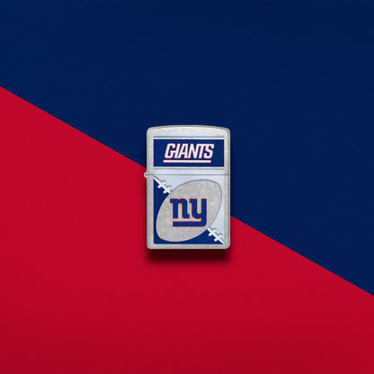 Zippo NFL New York Giants Chrome Logo Design Street Chrome Windproof Lighter