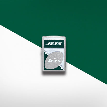 Zippo NFL New York Jets Chrome Logo Design Street Chrome Windproof Lighter