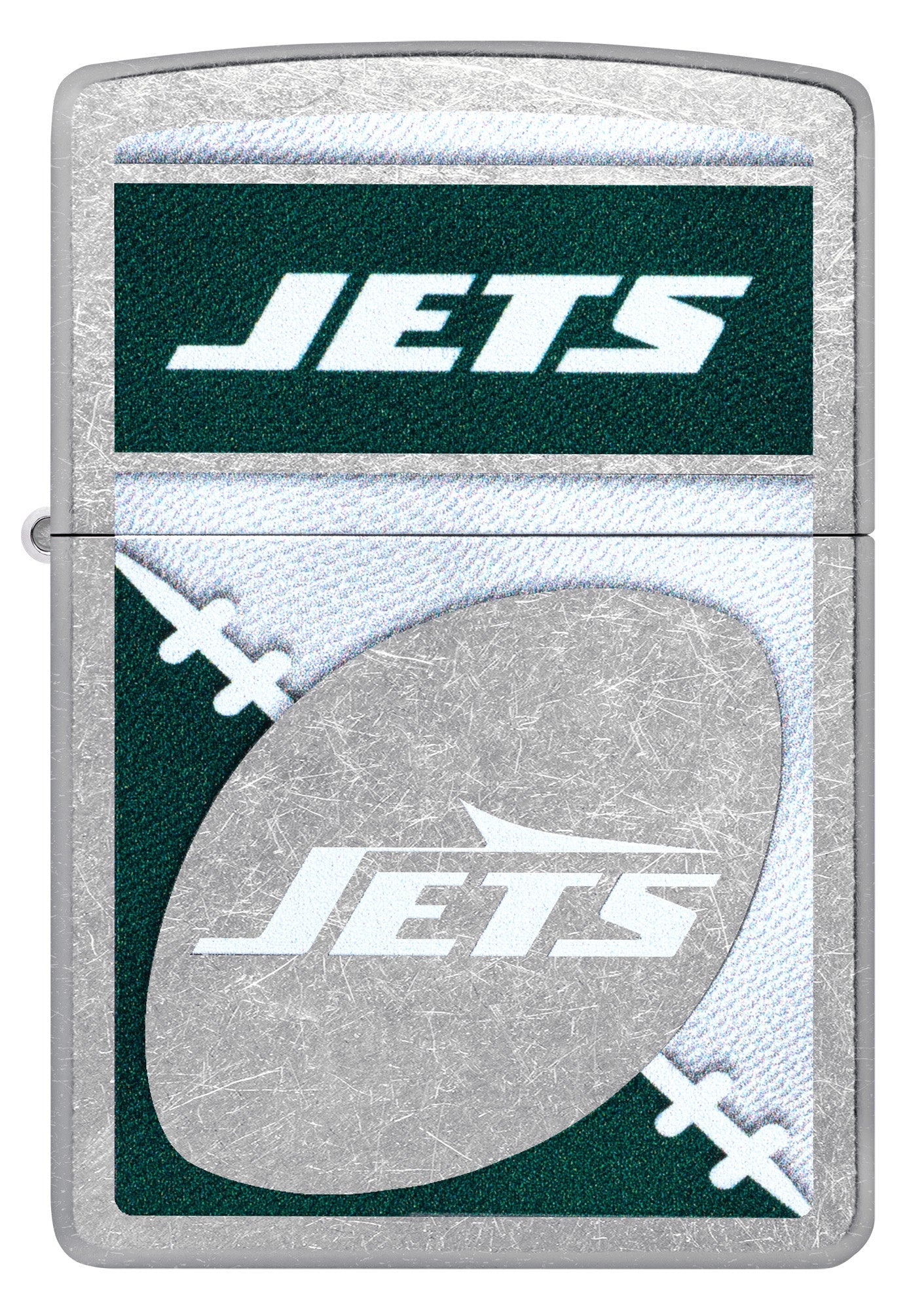 Zippo NFL New York Jets Chrome Logo Design Street Chrome Windproof Lighter