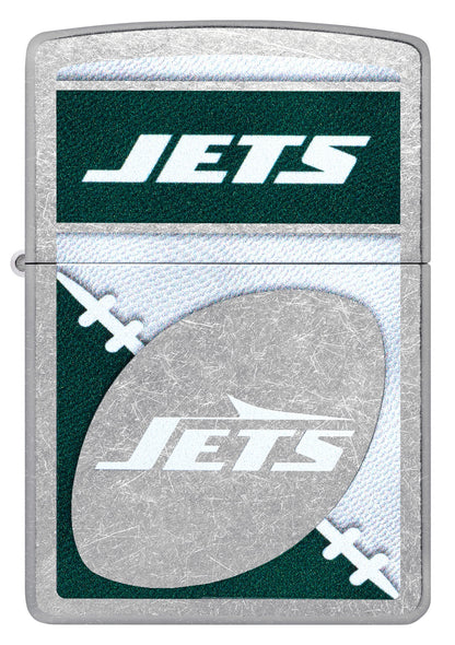 Zippo NFL New York Jets Chrome Logo Design Street Chrome Windproof Lighter