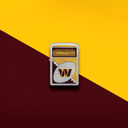 Zippo NFL Washington Commanders Chrome Logo Design Street Chrome Windproof Lighter