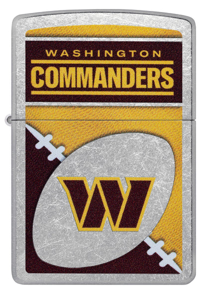 Zippo NFL Washington Commanders Chrome Logo Design Street Chrome Windproof Lighter