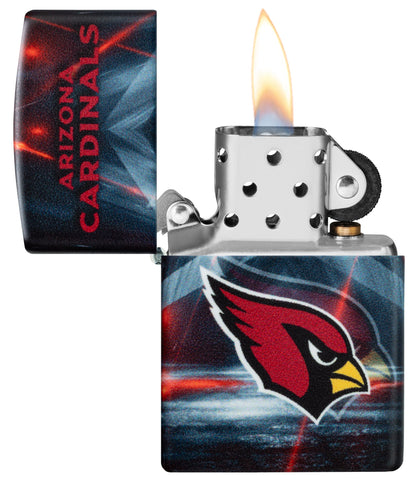 Zippo NFL Arizona Cardinals Team Spirit Design Black Matte Windproof Lighter