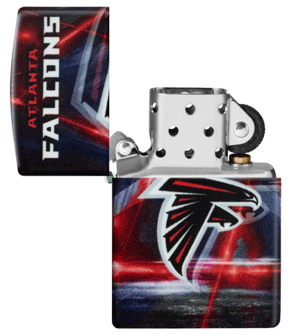Zippo NFL Atlanta Falcons Team Spirit Design Black Matte Windproof Lighter