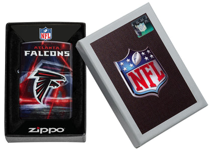 Zippo NFL Atlanta Falcons Team Spirit Design Black Matte Windproof Lighter