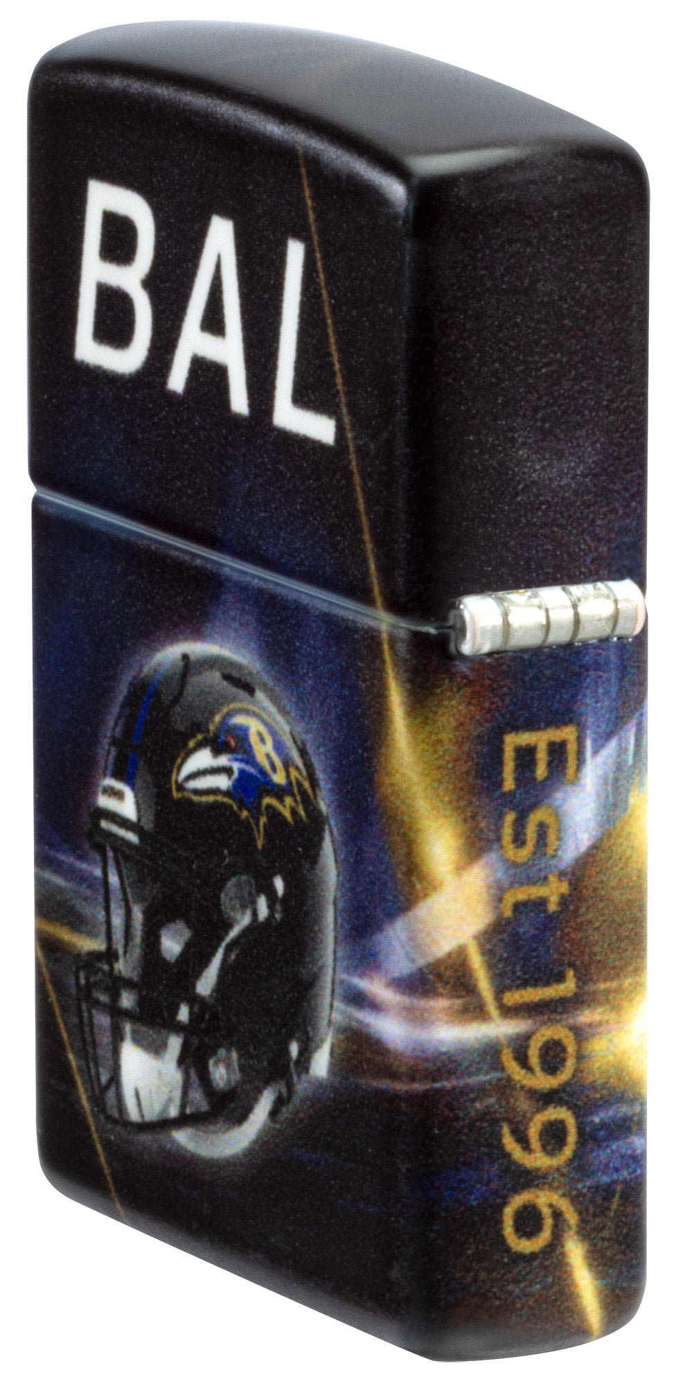 Zippo NFL Baltimore Ravens Team Spirit Design Black Matte Windproof Lighter