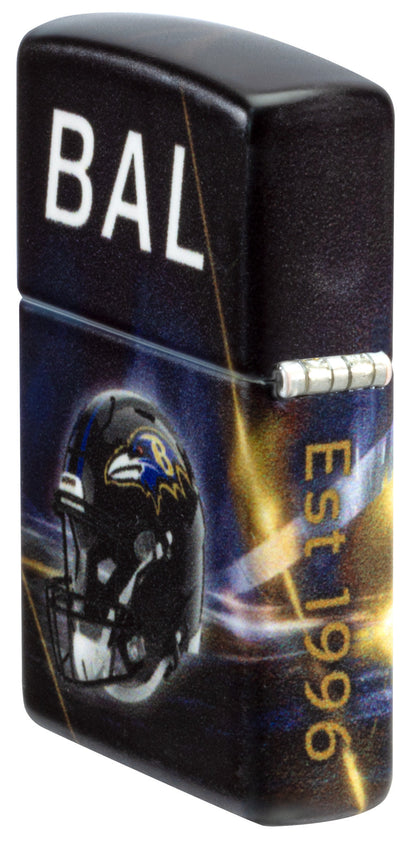 Zippo NFL Baltimore Ravens Team Spirit Design Black Matte Windproof Lighter