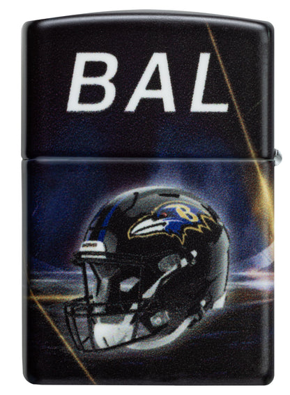 Zippo NFL Baltimore Ravens Team Spirit Design Black Matte Windproof Lighter