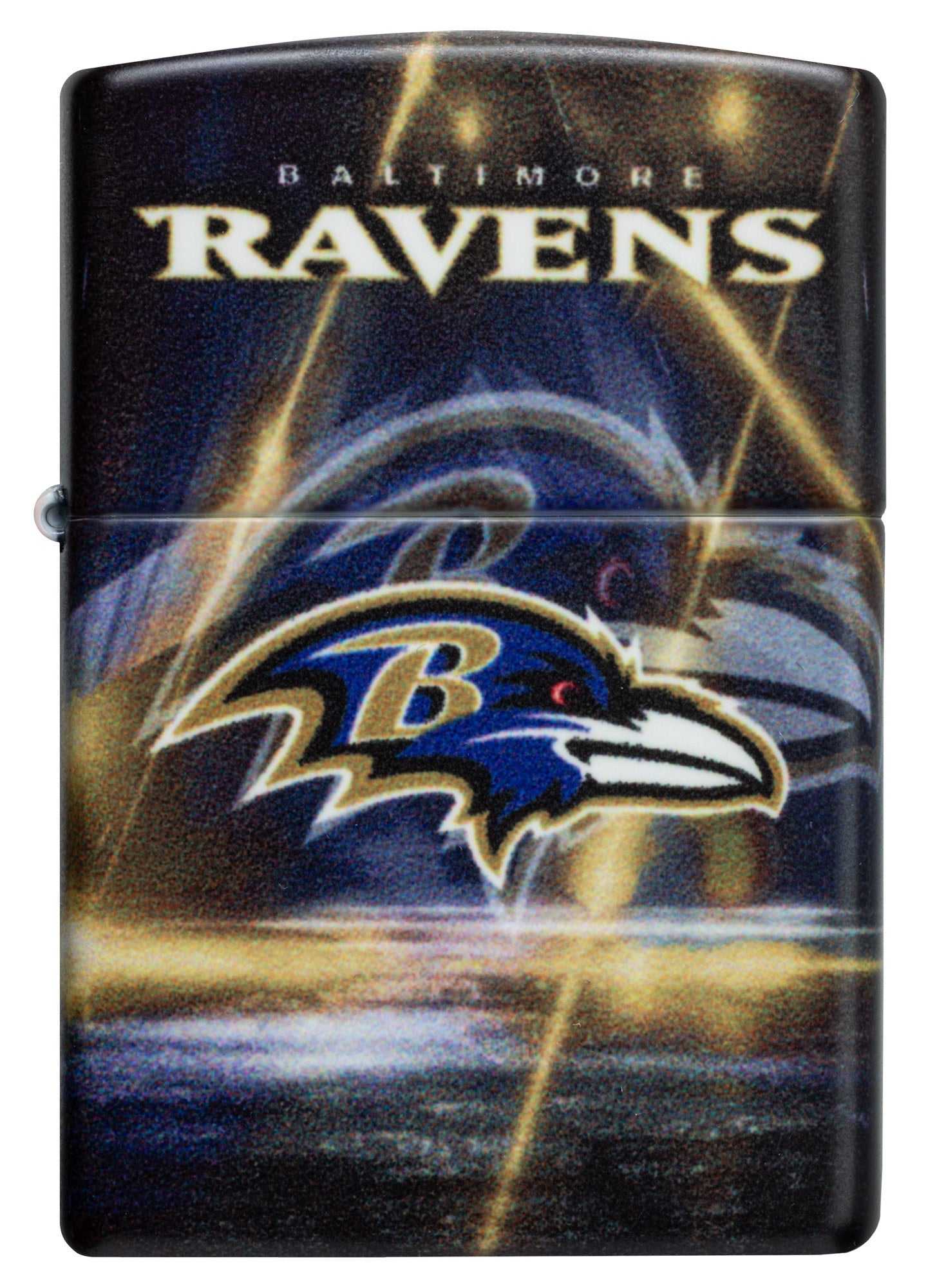 Zippo NFL Baltimore Ravens Team Spirit Design Black Matte Windproof Lighter