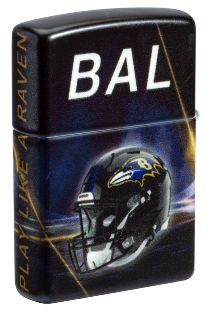 Zippo NFL Baltimore Ravens Team Spirit Design Black Matte Windproof Lighter