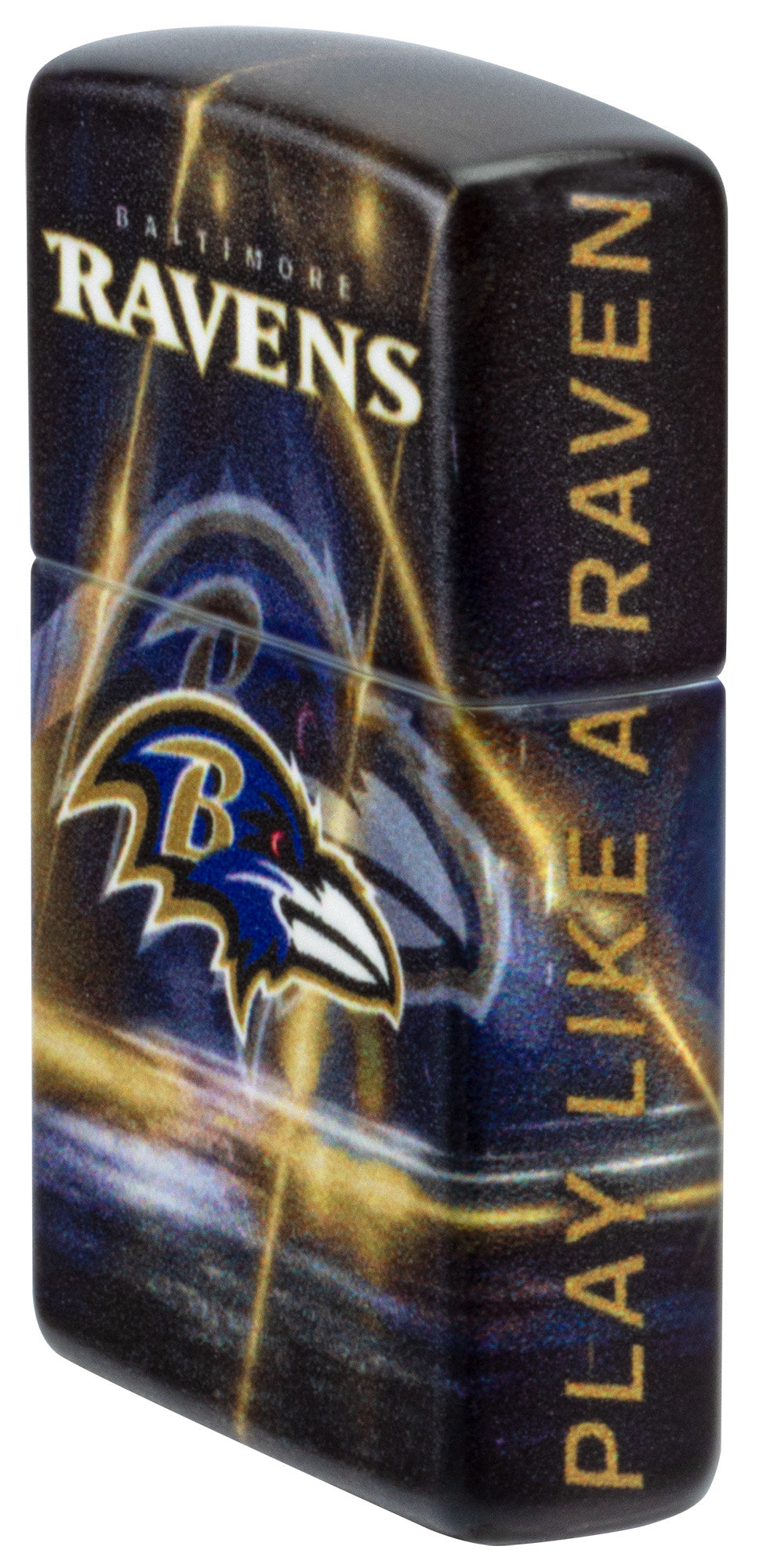 Zippo NFL Baltimore Ravens Team Spirit Design Black Matte Windproof Lighter